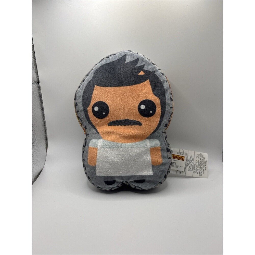 Bob’s Burgers Dad BOB BELCHER Shaped 10” Throw Pillow NEW Collectible Plush